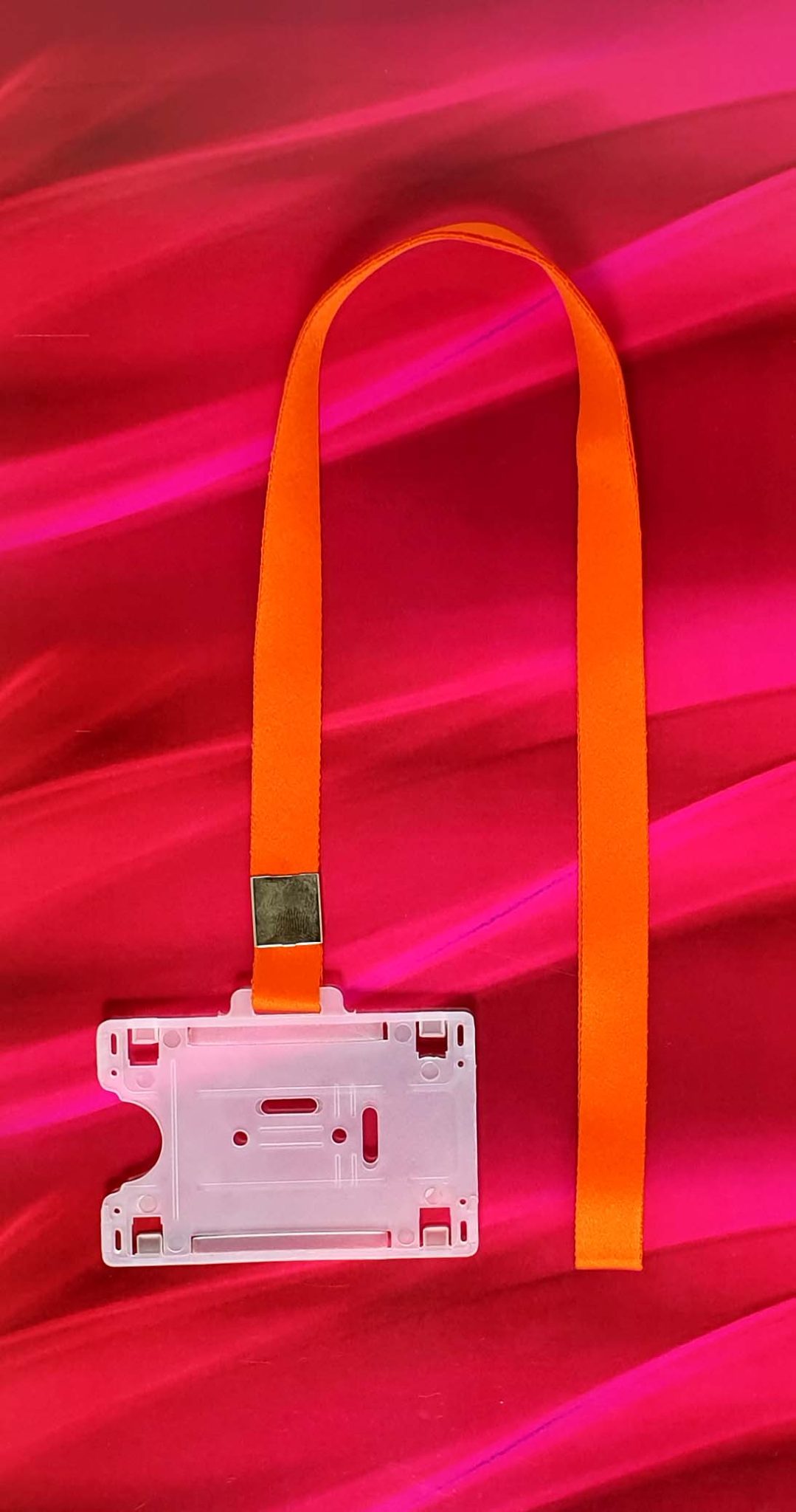 PVC Holder 25 Direct Fitting With 16mm Satin Lanyard